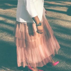 Layered Ombré Tulle Maxi Skirt ✨✨